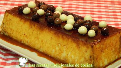 Receta de flan de chocolate blanco