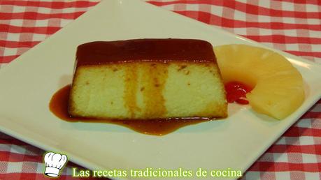 Receta de flan de piña