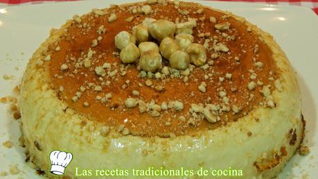 Receta de flan de avellanas