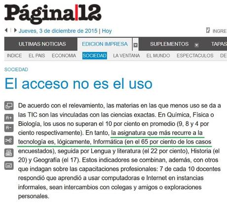 UNICEF y el uso de las computadoras en las aulas argentinas