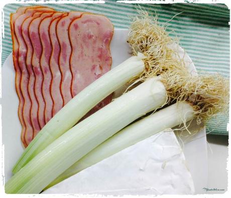 Pastel crujiente de queso Brie con puerros y pavos Ingredientes