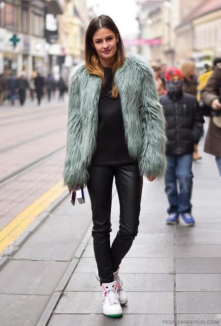 STREET STYLE INSPIRATION; HOW TO WEAR A FAUX FUR COAT.-