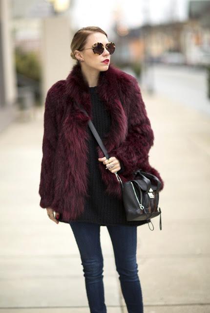 STREET STYLE INSPIRATION; HOW TO WEAR A FAUX FUR COAT.-