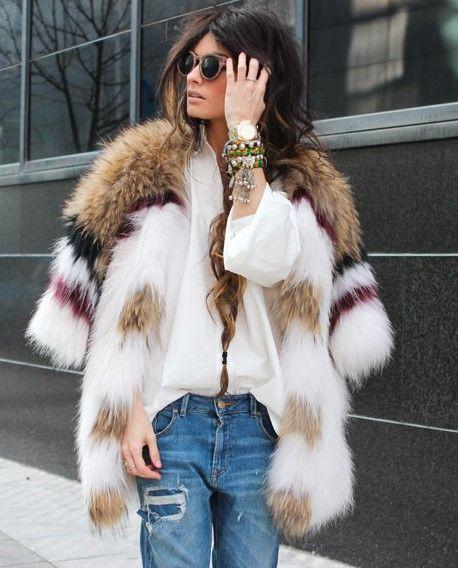 STREET STYLE INSPIRATION; HOW TO WEAR A FAUX FUR COAT.-