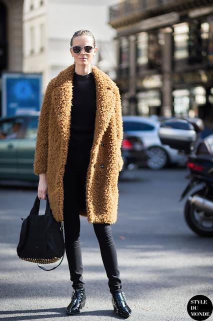 STREET STYLE INSPIRATION; HOW TO WEAR A FAUX FUR COAT.-