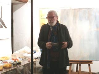 Fiesta-performance en la galería de Pablo del Barco