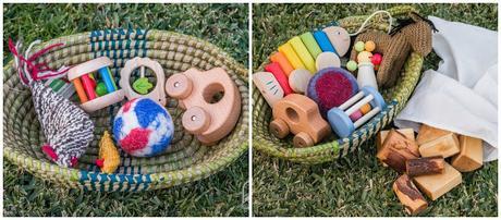 Primeros elementos de juego para bebés