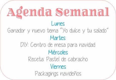 Agenda Semanal 14/12 al 20/12