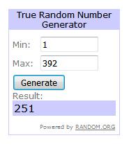 Listado definitivo y ganadores sorteo segundo aniversario