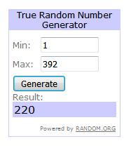 Listado definitivo y ganadores sorteo segundo aniversario