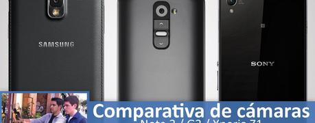 Comparativa NOTE 3 vs LG G2 vs XPERIA Z1