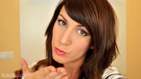 maquillaje navidad verde dorado ahumado kiko rubibeauty