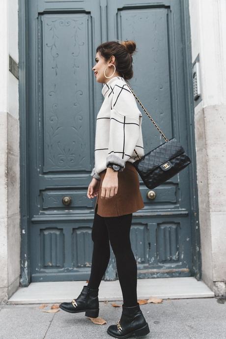 Checked_Sweater-Camel_Skirt-Chained_Booties-Chicwish-Collage_Vintage-Street_Style-Outfit-Mini_Skirt-Turtle_Neck-Hoop_Earrings-23