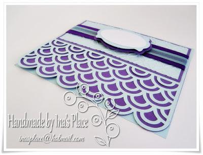 Invitación Baby Shower - Aqua & Purple.