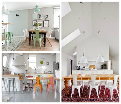 Como definir el estilo de un comedor con las sillas