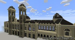 Réplica Minecraft del Ayuntamiento de Donosti, España.