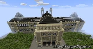 Réplica Minecraft del Ayuntamiento de Donosti, España.