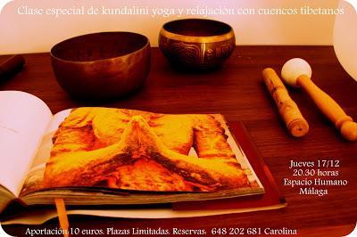Clase especial de cierre de año de kundalini yoga y relajación con cuencos tibetanos.