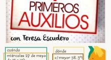 Sorteo de Pranarom para tu bebé cartel del taller primeros auxilios