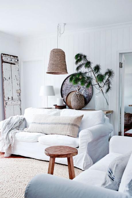 casa navidad: enamorada de la sencillez del blanco