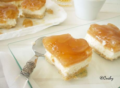 Tarta de queso y uvas con membrillo {sin horno}