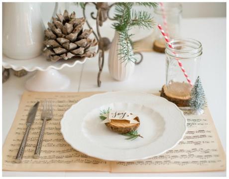 7 Mesas de Navidad estilo natural