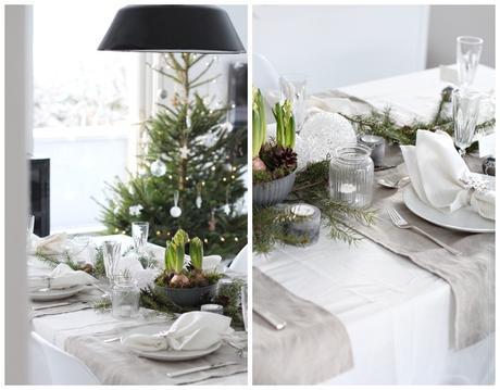 7 Mesas de Navidad estilo natural