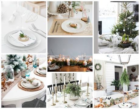 7 Mesas de Navidad estilo natural