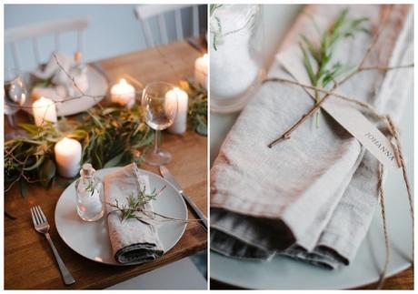 7 Mesas de Navidad estilo natural