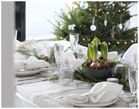 7 Mesas de Navidad estilo natural