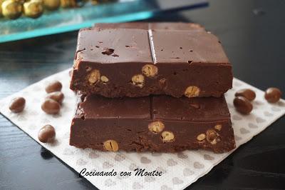 Turrón de chocolate y conguitos