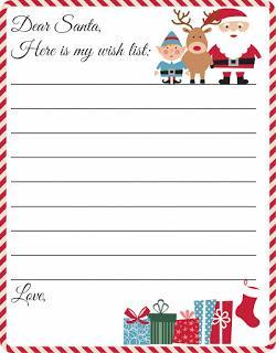 Carta a Papa Noel . Imprimibles.