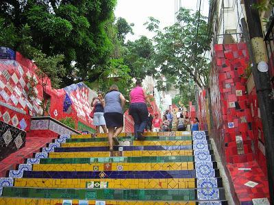 Escalera Selarón, Escadaria Selaron, Rio Janeiro, Brasil, La vuelta al mundo de Asun y Ricardo, round the world, mundoporlibre.com