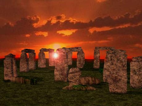 stonehenge-sunset