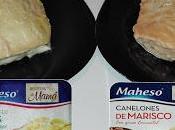 Canelones setas marisco