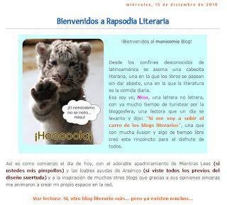 ¡Rapsodia Literaria cumple CINCO años!