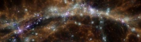 Cúmulos galácticos en red cósmica