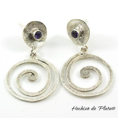 Pendientes de Plata de Hechizo de Plata Pendientes de Plata de Hechizo de Plata