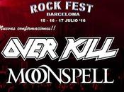 Overkill Moonspell suman Rock Fest 2016