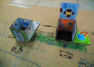 Mi casa, La ciudad ( construcción y dibujo de la ciudad ) Taller de Arquitectura para niños/as