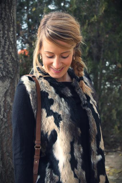 Faux fur vest