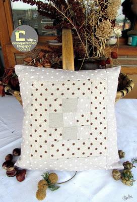 Una hora, un cojín de patchwork