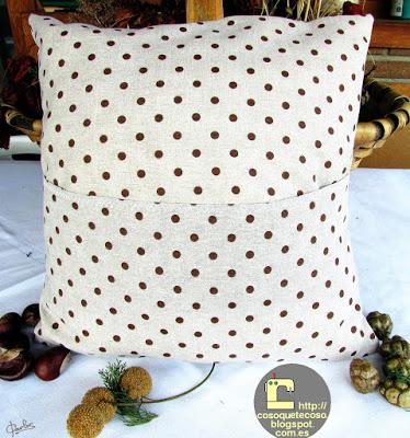 Una hora, un cojín de patchwork