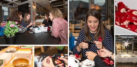 Taller de servilleteros navideños en Ikea - Parte 2