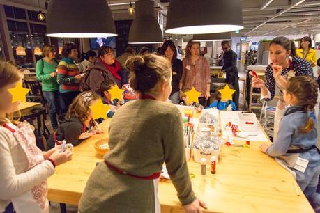 Taller de servilleteros navideños en Ikea - Parte 2