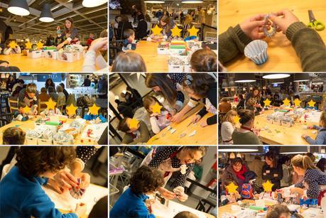 Taller de servilleteros navideños en Ikea - Parte 2