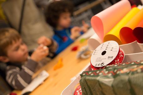 Taller de servilleteros navideños en Ikea - Parte 2