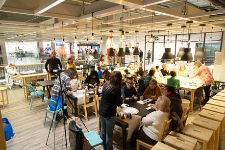 Taller de servilleteros navideños en Ikea - Parte 2