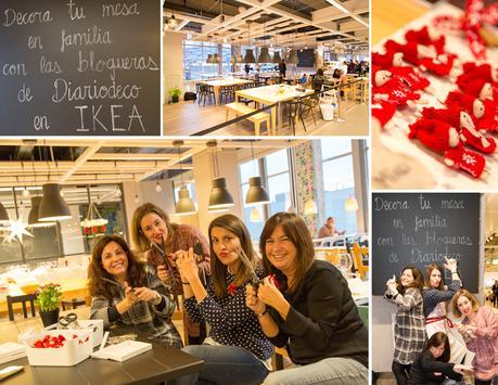 Taller de servilleteros navideños en Ikea - Parte 2