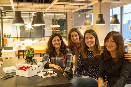 Taller de servilleteros navideños en Ikea - Parte 2